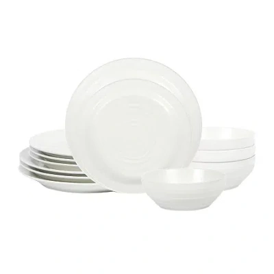 Stone Lain Orbit 4-pc. Stoneware Dinnerware Set In White