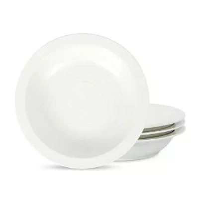 Stone Lain Orbit 4-pc. Stoneware Pasta Bowl In White