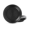 Stone Lain Orbit 4-pc. Stoneware Salad Plate In Gray