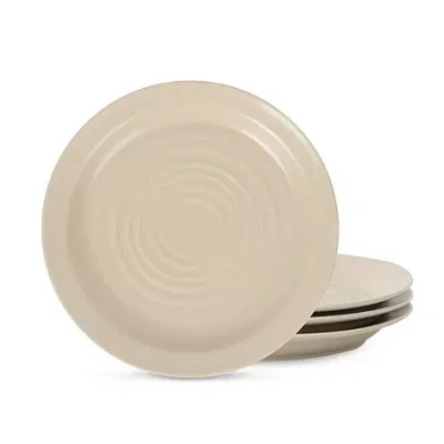 Stone Lain Orbit 4-pc. Stoneware Salad Plate In Sand