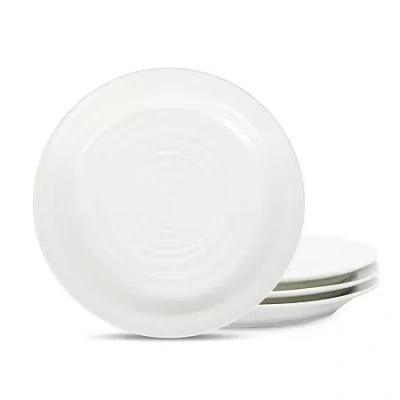 Stone Lain Orbit 4-pc. Stoneware Salad Plate In White