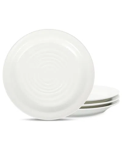 Stone Lain Orbit 4pc Salad Plate Set White In Animal Print