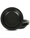 Stone Lain Orbit 4pc Stoneware Pasta Bowl Set In Grey