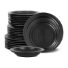 Stone Lain Orbit 8-pc. Stoneware Dinnerware Set In Black