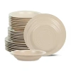 Stone Lain Orbit 8-pc. Stoneware Dinnerware Set In Sand
