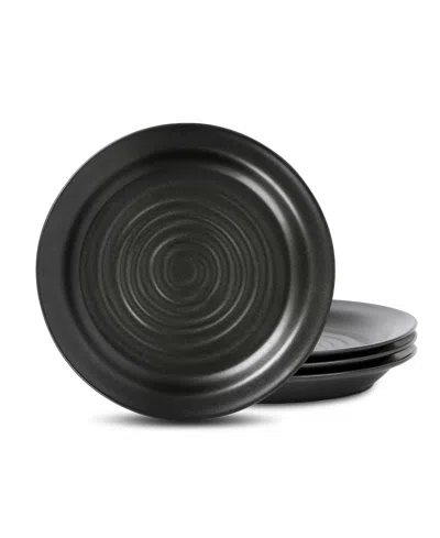 Stone Lain Orbit Dinner Plates, Set Of 4 In Gray