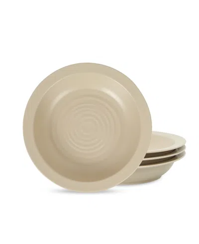 Stone Lain Orbit Pasta Bowls, Set Of 4 In Brown