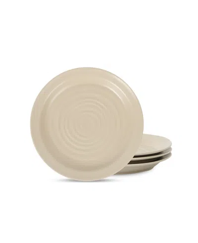 Stone Lain Orbit Salad Plates, Set Of 4 In Brown