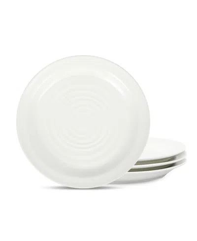 Stone Lain Orbit Salad Plates, Set Of 4 In White