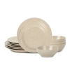 Stone Lain Orbit Stoneware 12-piece Dinnerware Set With Cereal Bowls In Neutral