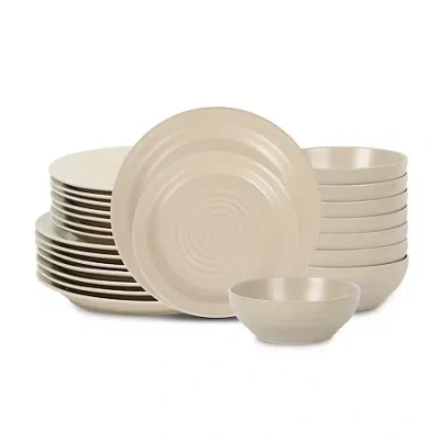 Stone Lain Orbit Stoneware Dinnerware Set In Sand