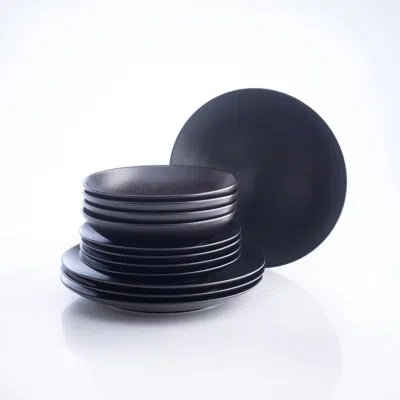 STONE LAIN PORTO BY STONE LAIN SEMPLICE STONEWARE 12-PIECE DINNERWARE SET