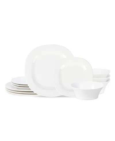 Stone Lain Quadro 12 Pc. Dinnerware Set, Service For 4 In White