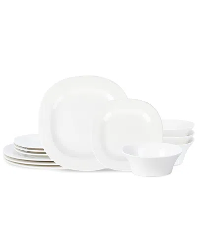Stone Lain Quadro 12pc Dinnerware Set In White