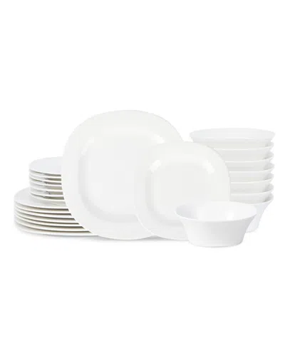 Stone Lain Quadro 24 Pc. Dinnerware Set, Service For 8 In White