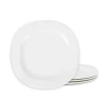 Stone Lain Quadro 4-pc. Porcelain Dinner Plate In White