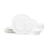Stone Lain Quadro 4-pc. Porcelain Dinnerware Set In White