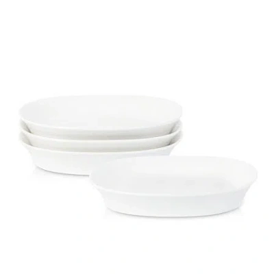 Stone Lain Quadro 4-pc. Porcelain Pasta Bowl In White