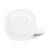 Stone Lain Quadro Porcelain 4-piece Salad Plate Set In White