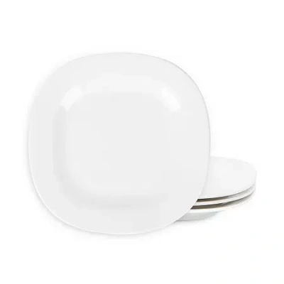 Stone Lain Quadro 4-pc. Porcelain Salad Plate In White