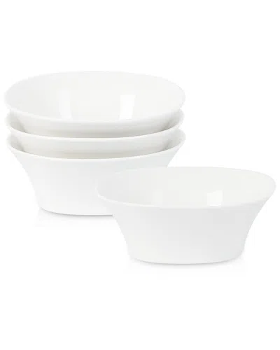 Stone Lain Quadro 4pc Bowl Set In White