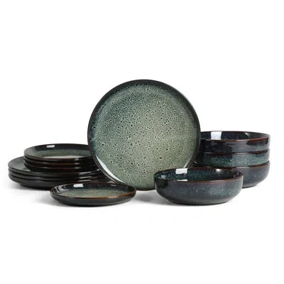 Stone Lain Remy 12-piece Dinnerware Set Stoneware In Blue