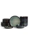 Stone Lain Remy Stoneware 24-piece Dinnerware Set In Black