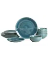 Stone Lain Riley 12pc Dinnerware Set In Blue