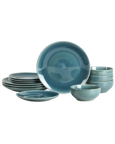 Stone Lain Riley 12pc Dinnerware Set In Blue