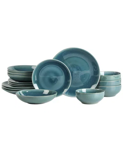 Stone Lain Riley 16pc Dinnerware Set In Blue