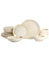 Stone Lain Riley 16pc Dinnerware Set In Brown
