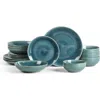 Stone Lain Riley 16pc Dinnerware Set In Blue