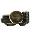 Stone Lain Riley 24pc Dinnerware Set In Black