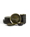 Stone Lain Riley 24pc Dinnerware Set In Black