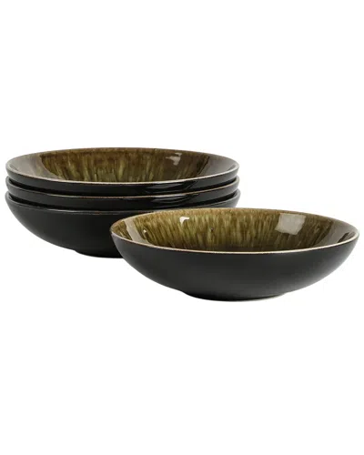 Stone Lain Riley 4pc Pasta Bowl Set In Black