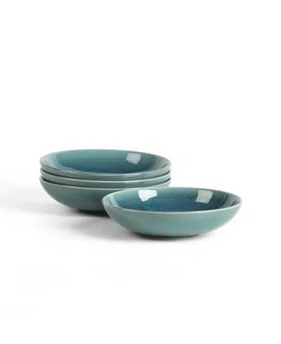 Stone Lain Riley 4-piece Pasta Bowl Set, Service For 4 In Blue