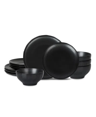 Stone Lain Rio 12 Pc. Dinnerware Set, Service For 4 In Black