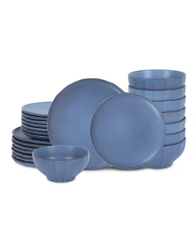 Stone Lain Rio 24 Pc. Dinnerware Set, Service For 8 In Blue