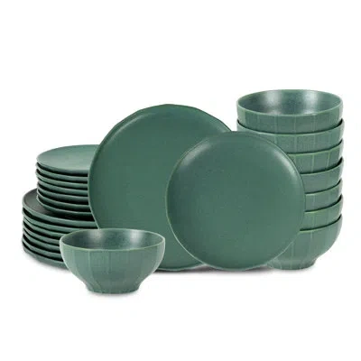 Stone Lain Rio 24-piece Dinnerware Set Stoneware In Green
