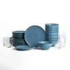Stone Lain Rio 32-piece Dinnerware Set Stoneware In Blue