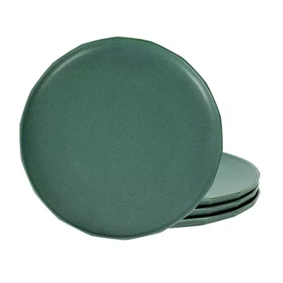 Stone Lain Rio 4-pc. Stoneware Dinner Plate In Green