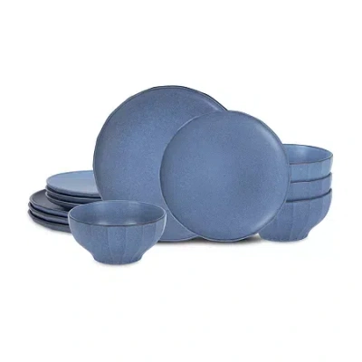 Stone Lain Rio 4-pc. Stoneware Dinnerware Set In Blue