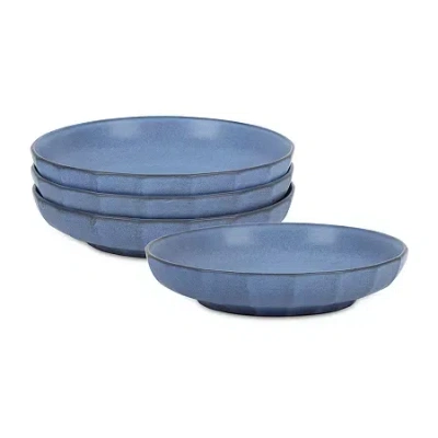 Stone Lain Rio 4-pc. Stoneware Pasta Bowl In Blue