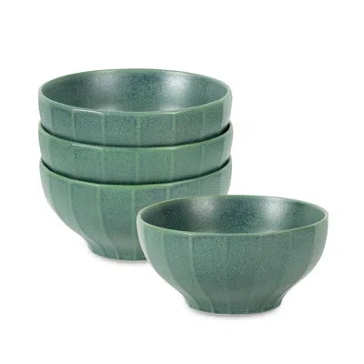 Stone Lain Rio 4-piece Bowl Set Stoneware In Green