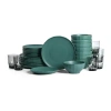 Stone Lain Rio 8-pc. Stoneware Dinnerware Set In Green