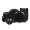 Stone Lain Rio Stoneware Dinnerware Set In Black
