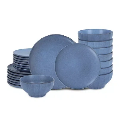 Stone Lain Rio Stoneware Dinnerware Set In Blue