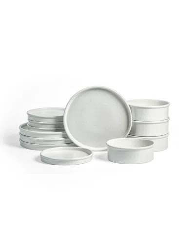 Stone Lain Roscoe 12-piece Dinnerware Set, Service For 4 In White