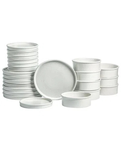 Stone Lain Roscoe 24pc Dinnerware Set In White