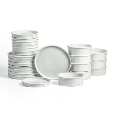 Stone Lain Roscoe 24-piece Dinnerware Set Stoneware In White